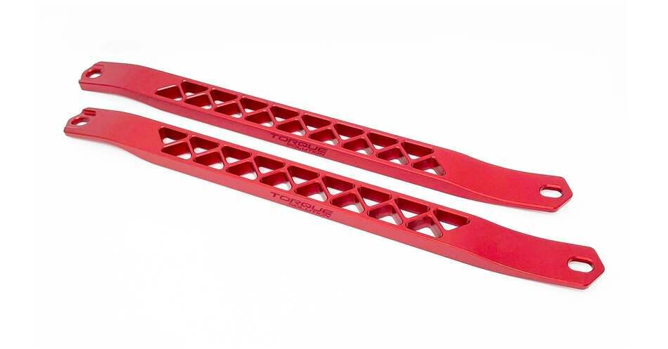 Torque Solution Billet Strut Cross Braces (Red): Toyota GR Supra MKV A90 / A91 - TS-GR-642R