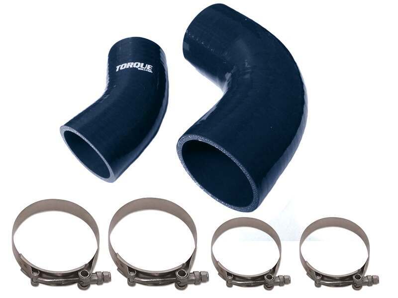 Torque Solution IC Boost Tubes (Black): Mazdaspeed 3 2007-2013 - TS-MS-011BK