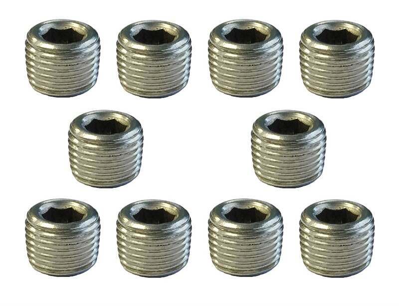 Torque Solution Stainless Steel 1/8" NPT Plug: Universal 10 Pack - TS-NPT-18.10