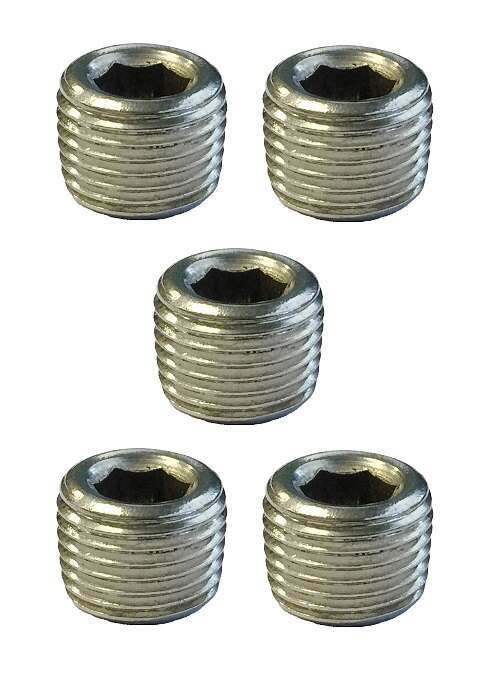 Torque Solution Stainless Steel 1/8" NPT Plug: Universal 5 Pack - TS-NPT-18.5