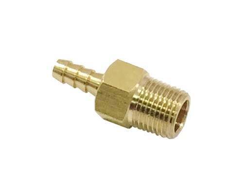 Torque Solution Brass 1/8" NPT Fitting: Universal Straight Barb - TS-NPT-18.SB