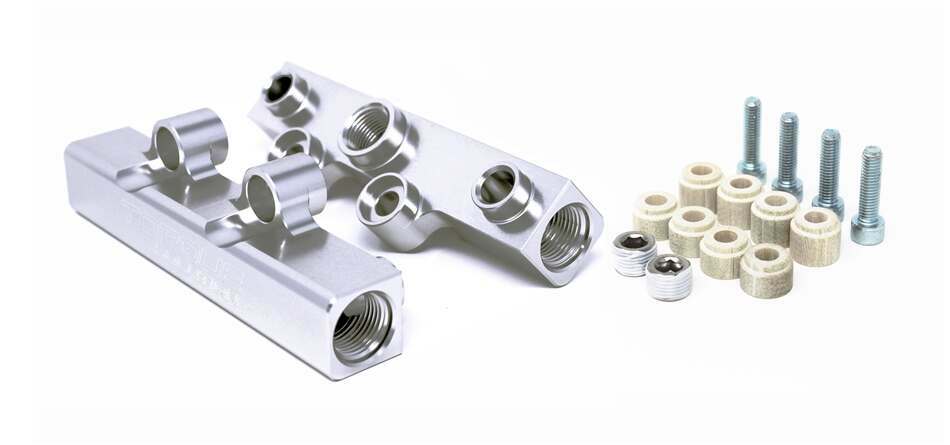 Torque Solution V2 Top Feed Fuel Rails (Silver): Subaru WRX 02-14, STI 07-20, LGT 08-12, FXT 06-13 - TS-SU-400S.2