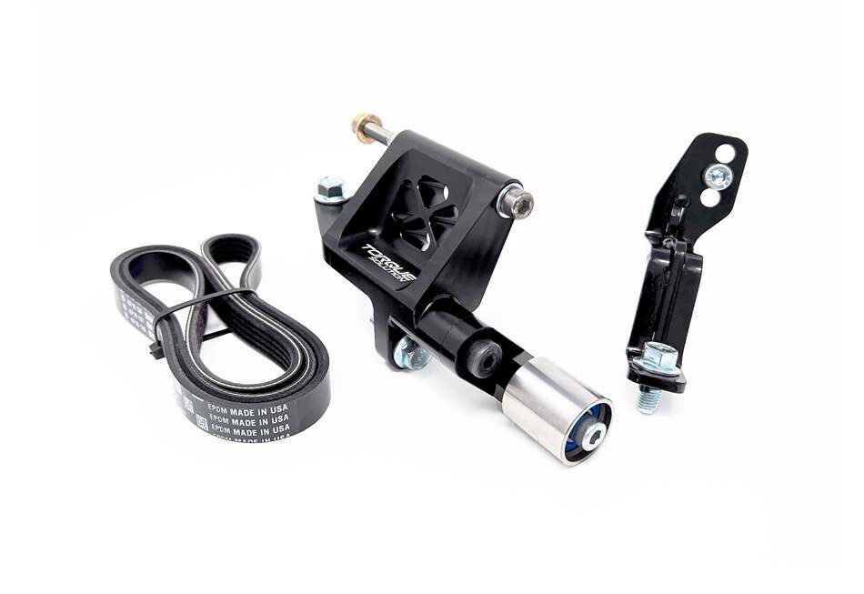 Torque Solution V2 Reversed Intake Manifold Alternator Relocation Kit: Subaru WRX 02-14, STI 04-21, FXT, LGT, EJ20, EJ25 - TS-SU-440