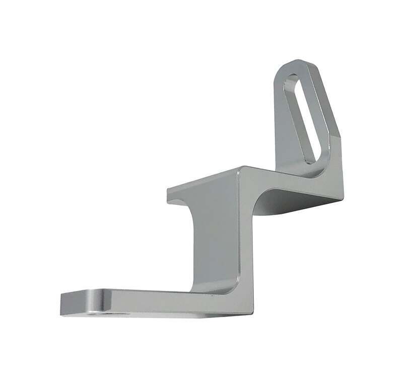 Torque Solution Reversed Intake Manifold Alternator Relocation Bracket (Silver): Subaru WRX 02-14, STI 04-18, FXT, LGT, EJ20, EJ25 - TS-SU-440S