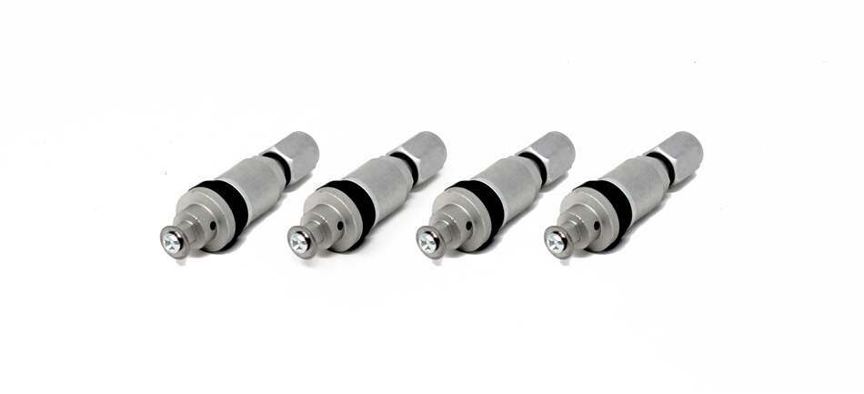 Torque Solution Billet TPMS Valve Stem Kit (Silver): Subaru / Ford - TS-SU-558S-4