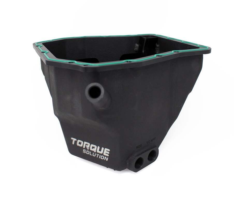 Torque Solution HD Oil Pan (Black): Subaru EJ Engines - TS-SU-599-OP-BK