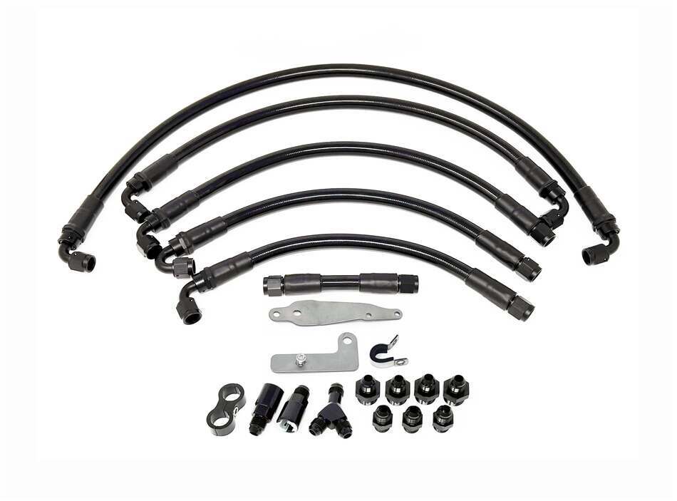 Torque Solution PTFE Fuel Line Kit: Subaru WRX STI 08-21 / WRX 08-14 - TS-SU-6FLK-AM-P-08