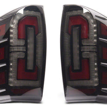 Raxiom Led Tail Lights; Black Housing; Smoked Lens (2016-2023 Tacoma) - TT32385