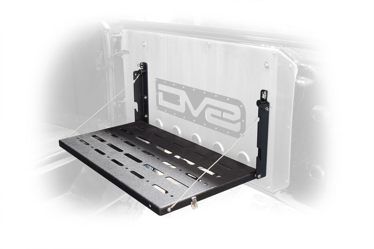 DV8 Offroad Trail Table; Rear Door (2007-2018 Wrangler JK, Wrangler) - TTJK-01