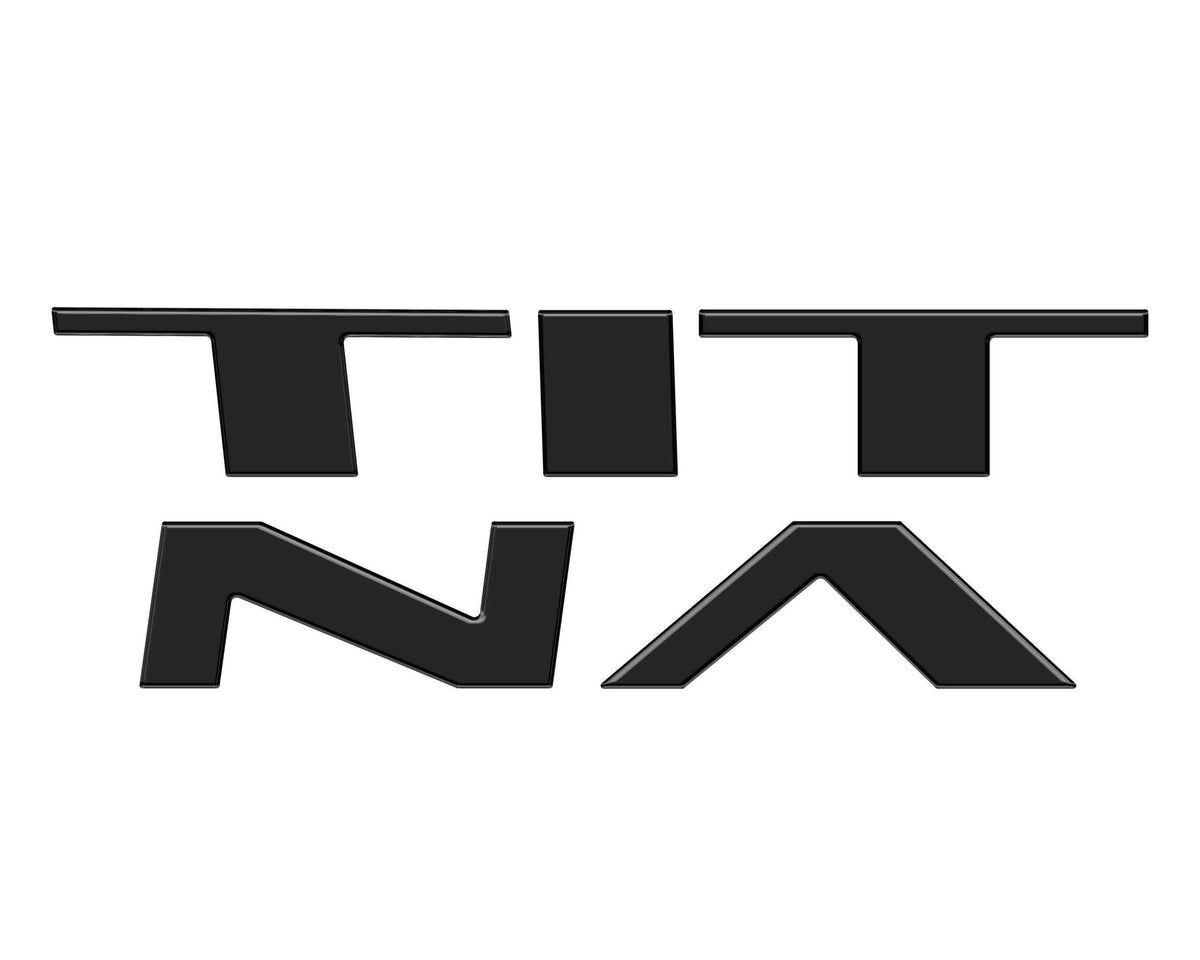 TUFSKINZ Grille Letter Inserts (2022-2024 Titan) - TTN001-BLK-G