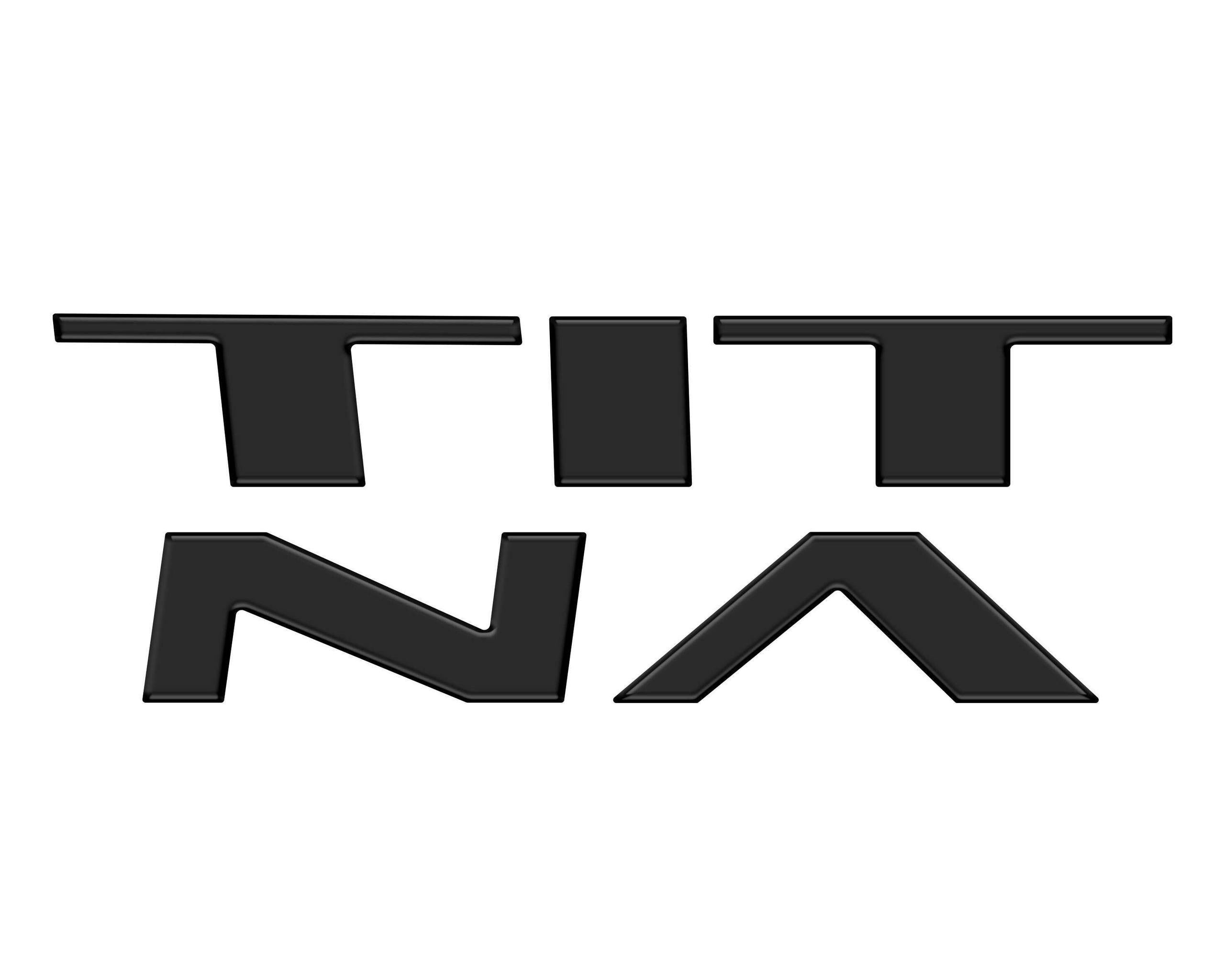 TUFSKINZ Grille Letter Inserts (2022-2024 Titan) - TTN001-BLK-M