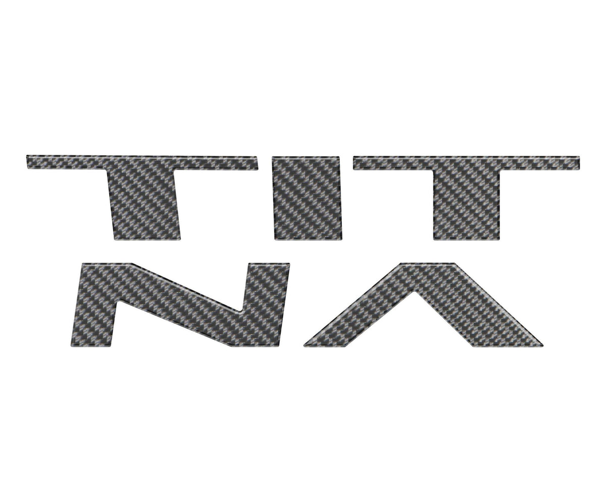 TUFSKINZ Grille Letter Inserts (2022-2024 Titan) - TTN001-DCF-G