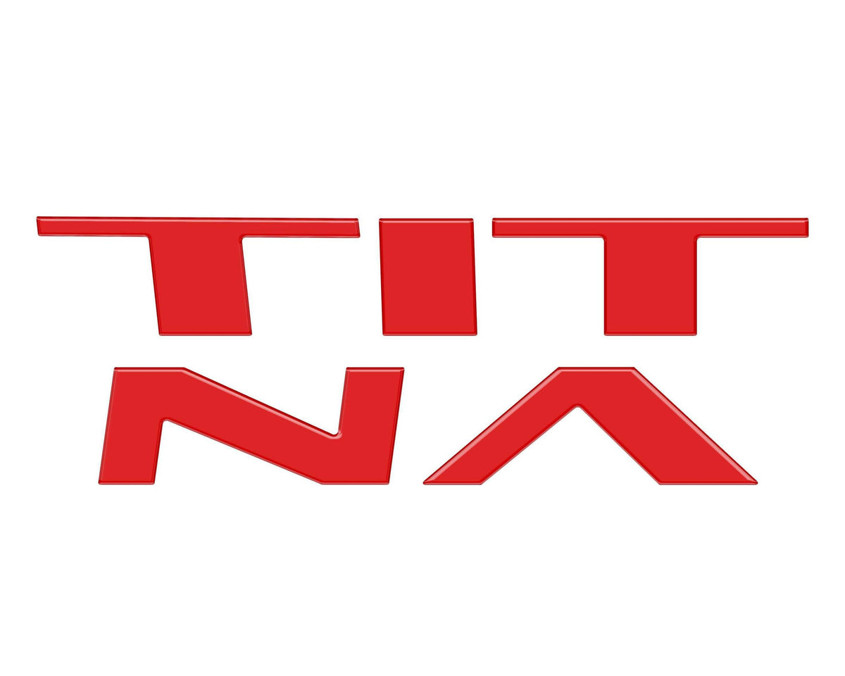TUFSKINZ Grille Letter Inserts (2022-2024 Titan) - TTN001-RED-G