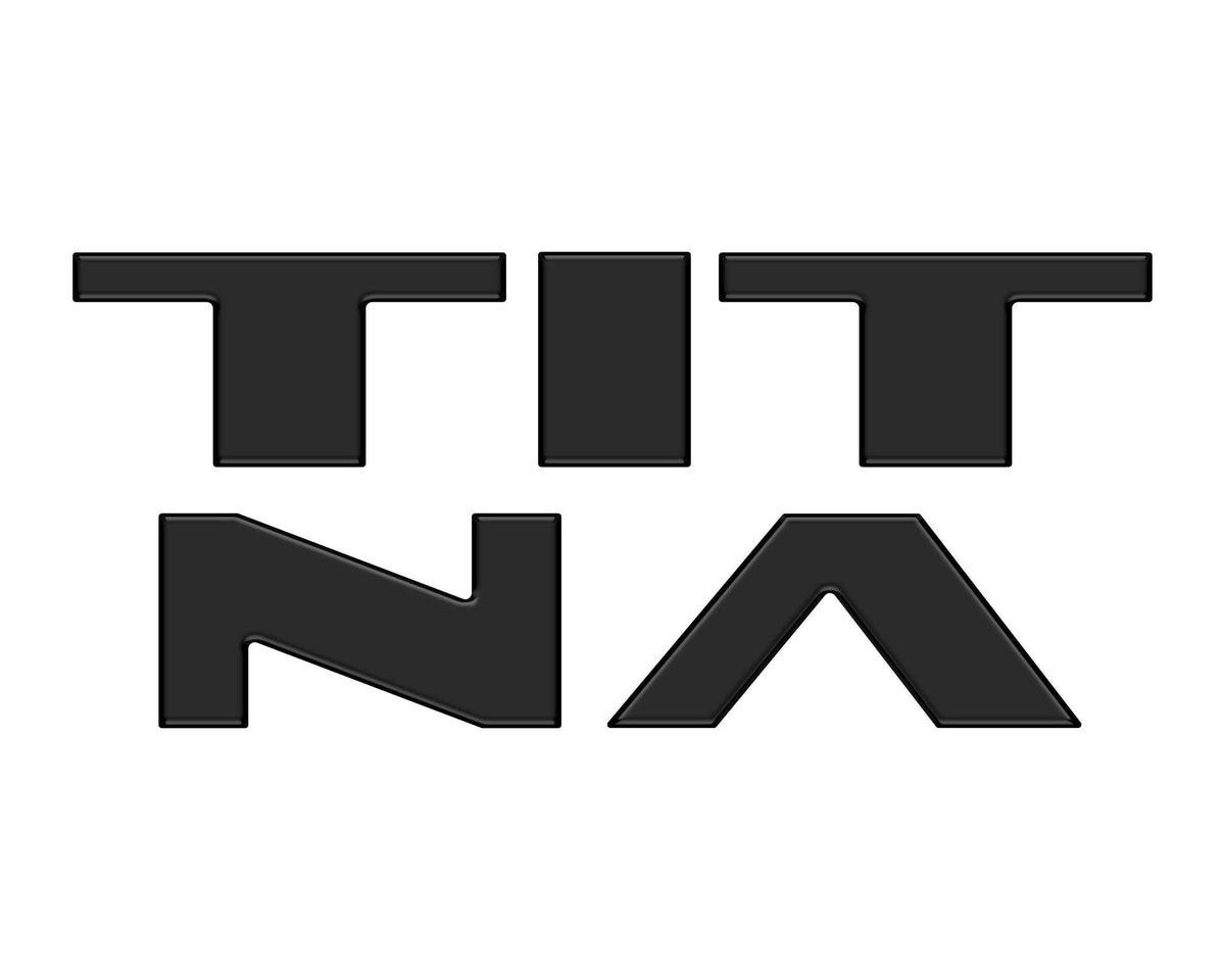 TUFSKINZ Tailgate Top Letter Overlays (2022-2024 Titan) - TTN002-BLK-M