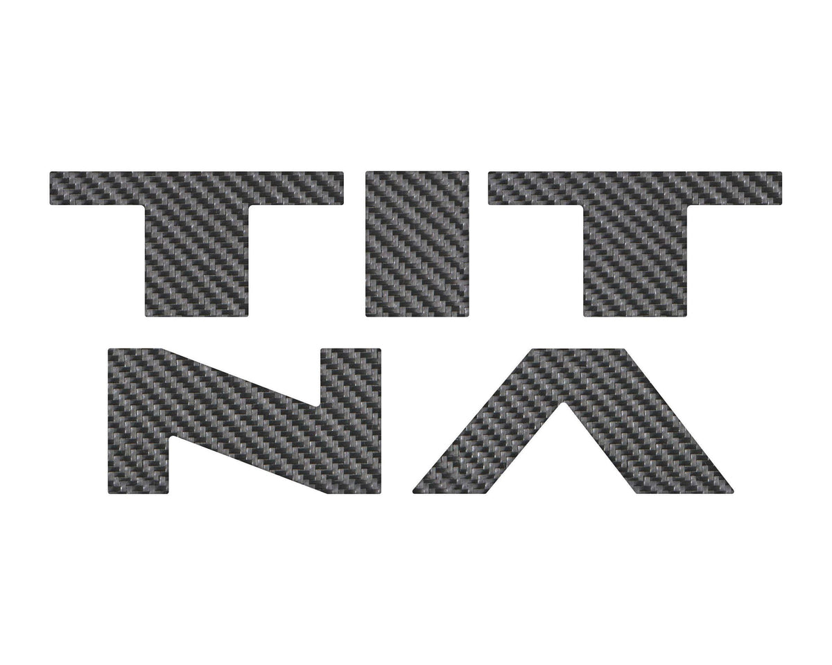 TUFSKINZ Tailgate Top Letter Overlays (2022-2024 Titan) - TTN002-RCF-X