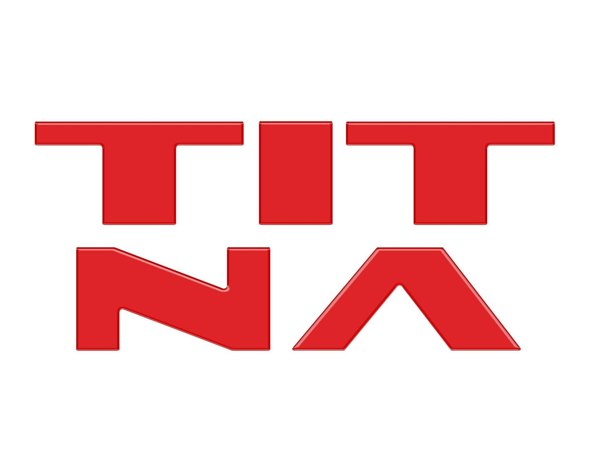 TUFSKINZ Tailgate Top Letter Overlays (2022-2024 Titan) - TTN002-RED-G