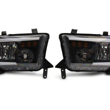 Raxiom Axial Series Headlights With Led Bar; Black Housing; Clear Lens (2007-2013 Tundra) - TU16004