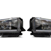 Raxiom Axial Series Headlights With Led Bar; Black Housing; Clear Lens (2014-2021 Tundra) - TU16008