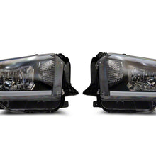 Raxiom Axial Series Headlights With Led Bar; Black Housing; Clear Lens (2014-2021 Tundra) - TU16008