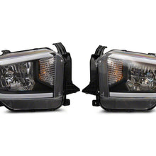 Raxiom Axial Series Headlights With Sequential Led Bar; Black Housing; Clear Lens (2014-2021 Tundra) - TU16009