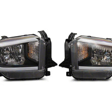 Raxiom Axial Series Headlights With Sequential Led Bar; Black Housing; Clear Lens (2014-2021 Tundra) - TU16009