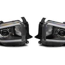 Raxiom Axial Series Projector Headlights With Led Bar; Black Housing; Clear Lens (2014-2021 Tundra) - TU16010