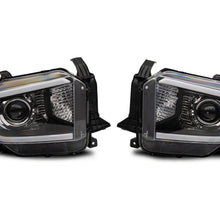 Raxiom Axial Series Projector Headlights With Led Bar; Black Housing; Clear Lens (2014-2021 Tundra) - TU16010