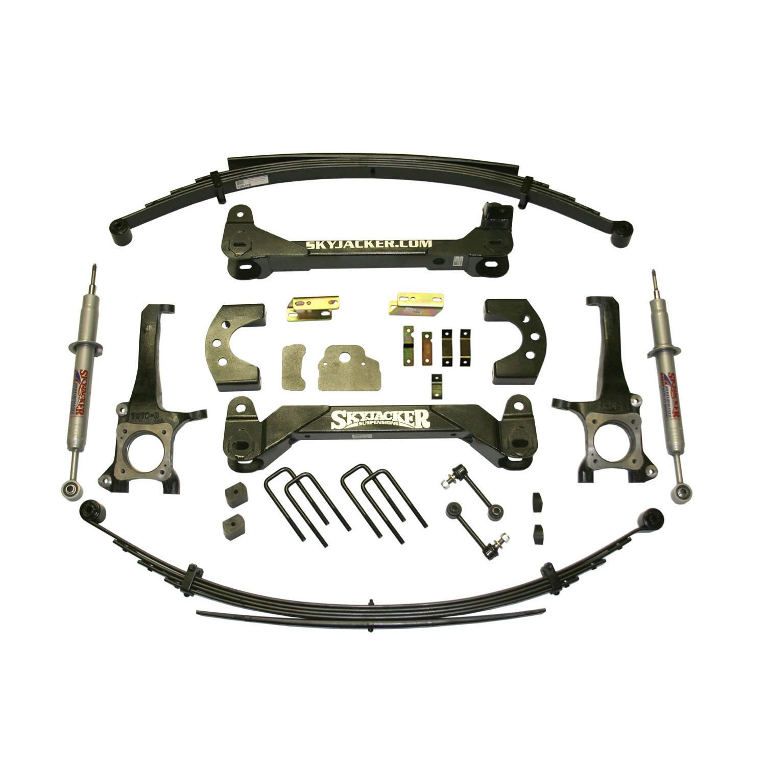 Skyjacker Tundra Lift Kit 6 Inch Lift 07-19 Tundra Includes Knuckles Pair Front/Rear Crossmembers Rear Springs Brakelines - TU761PKS
