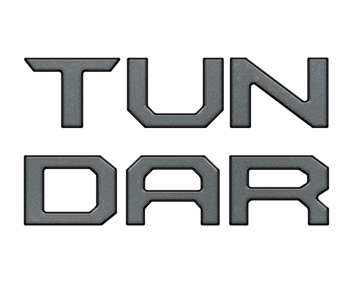 TUFSKINZ TUNDRA Tailgate Letter Inserts (2014-2021 Tundra) - TUN001-CLG-251-G