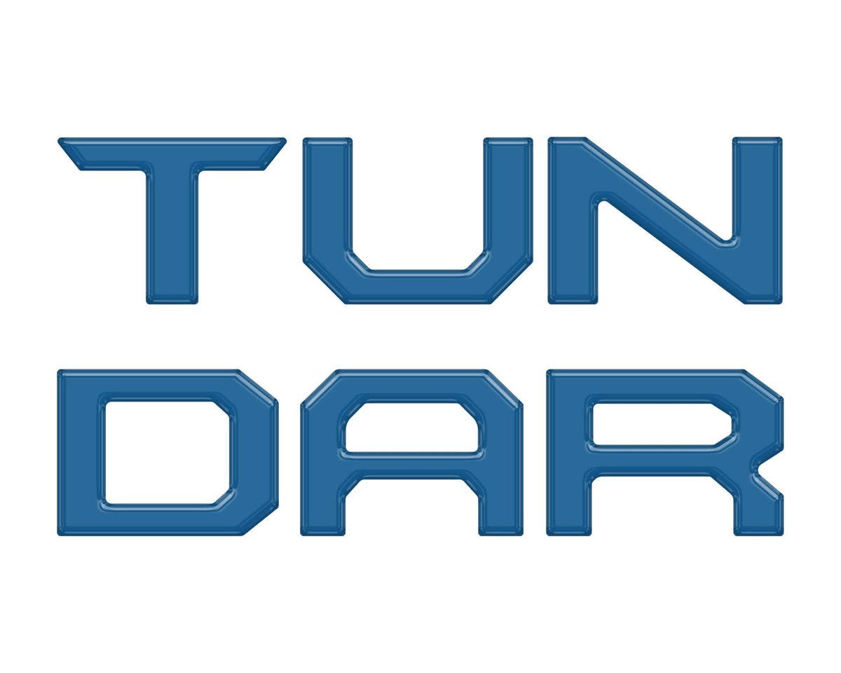 TUFSKINZ TUNDRA Tailgate Letter Inserts (2014-2021 Tundra) - TUN001-CYB-G