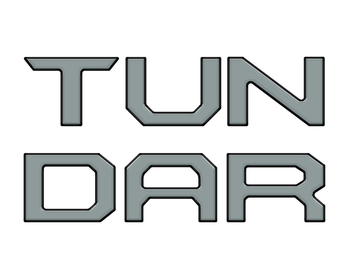 TUFSKINZ TUNDRA Tailgate Letter Inserts (2014-2021 Tundra) - TUN001-GGY-251-G