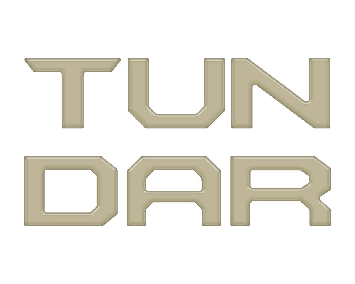 TUFSKINZ TUNDRA Tailgate Letter Inserts (2014-2021 Tundra) - TUN001-GTN-G