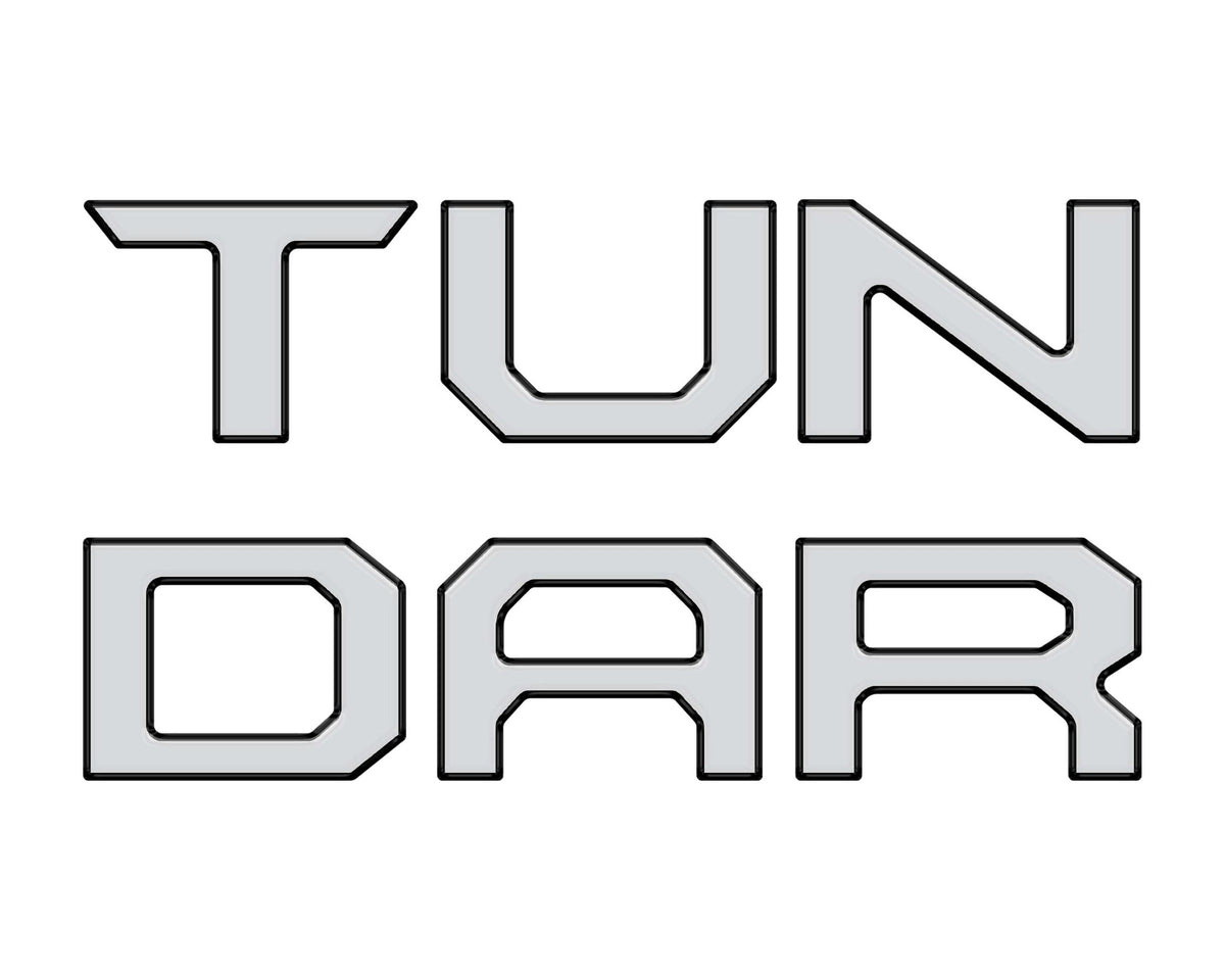 TUFSKINZ TUNDRA Tailgate Letter Inserts (2014-2021 Tundra) - TUN001-WHT-251-G