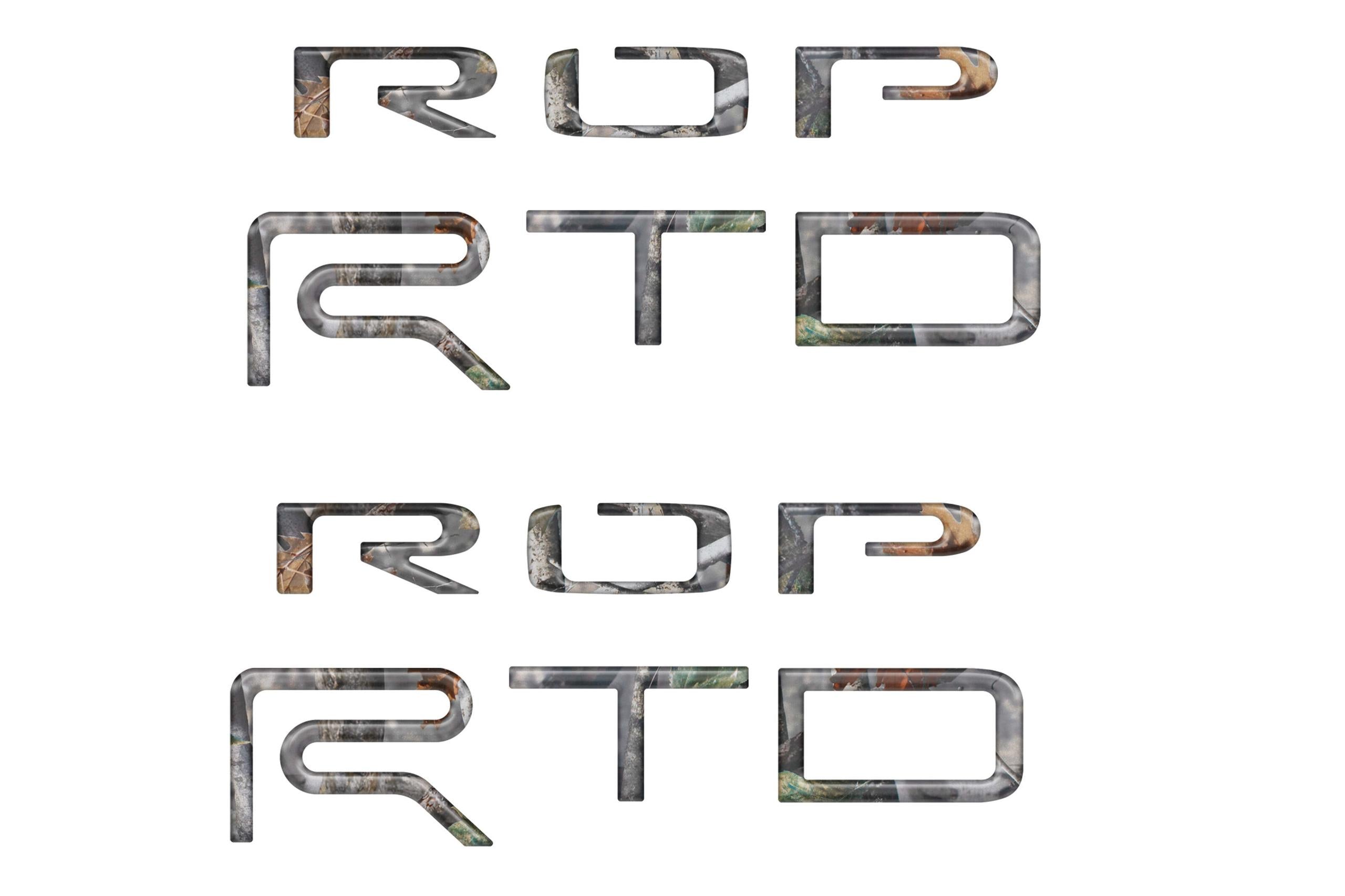 TUFSKINZ TRD PRO Bed Side(PAIR) Letter Inserts (2015-2021 Tundra) - TUN002-CAM-M