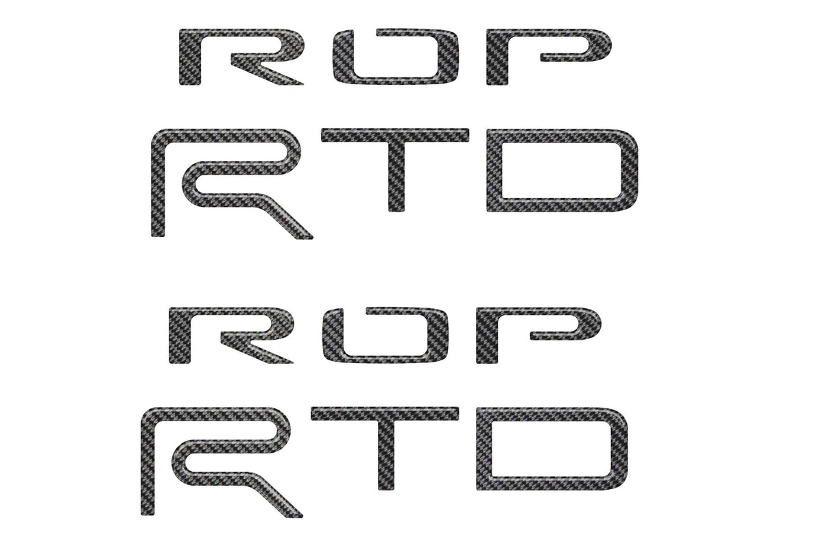 TUFSKINZ TRD PRO Bed Side(PAIR) Letter Inserts (2015-2021 Tundra) - TUN002-DCF-G