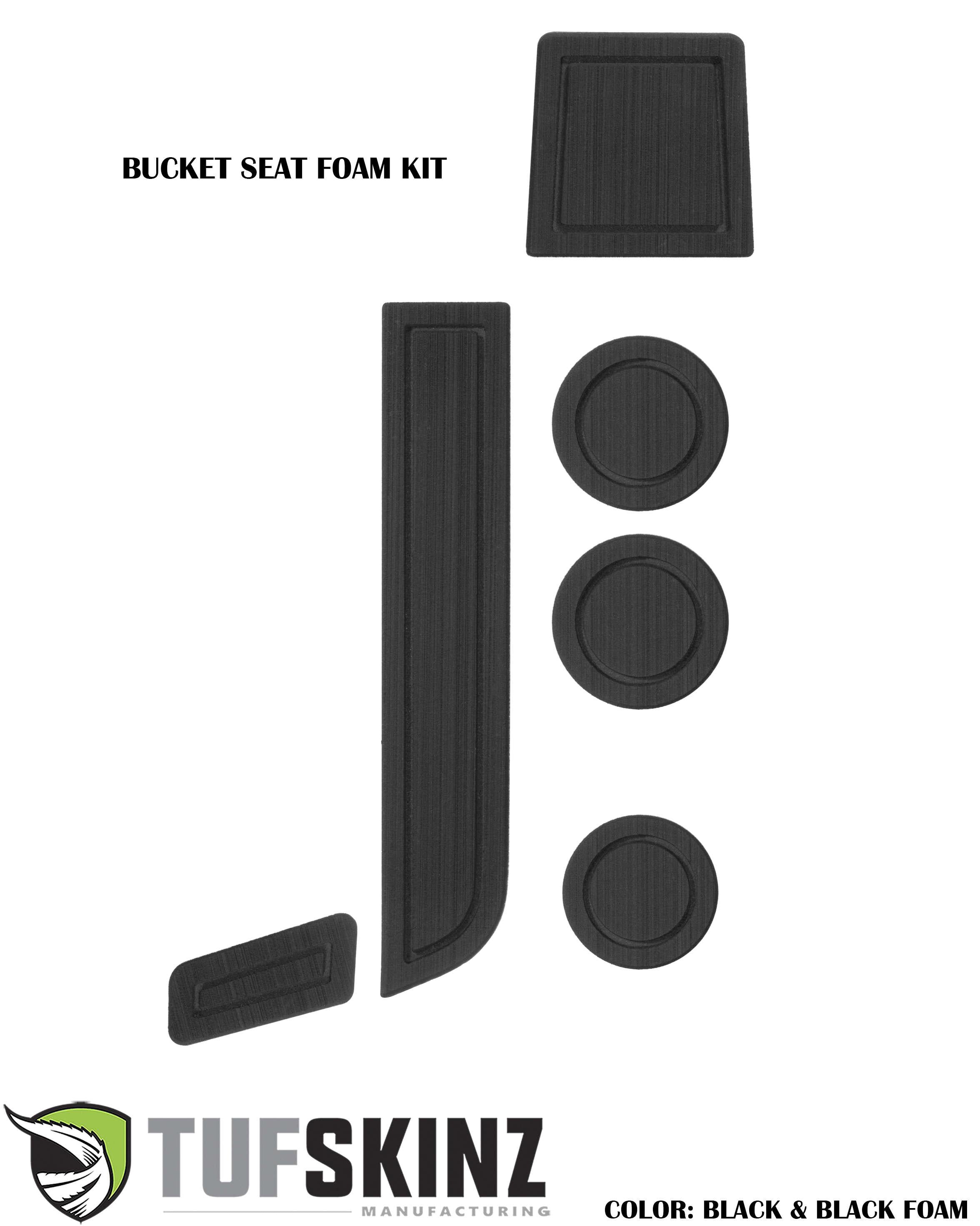 TUFSKINZ Interior Cup Holder Foam Inserts (2007-2013 Tundra) - TUN014-FBK-X
