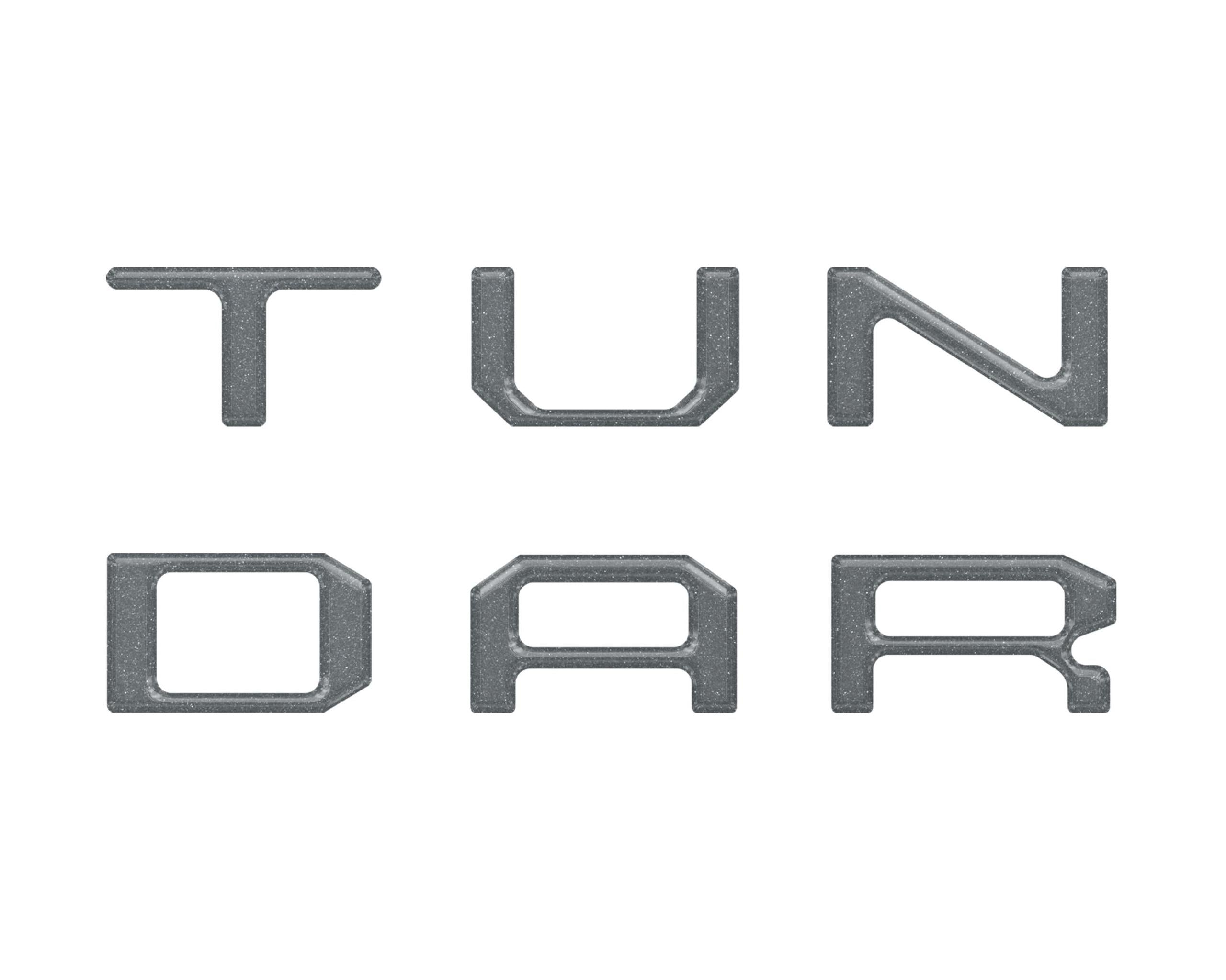 TUFSKINZ Dual Climate Control Radio "TUNDRA" Letter Inserts (2014-2021 Tundra) - TUN017-CLG-G