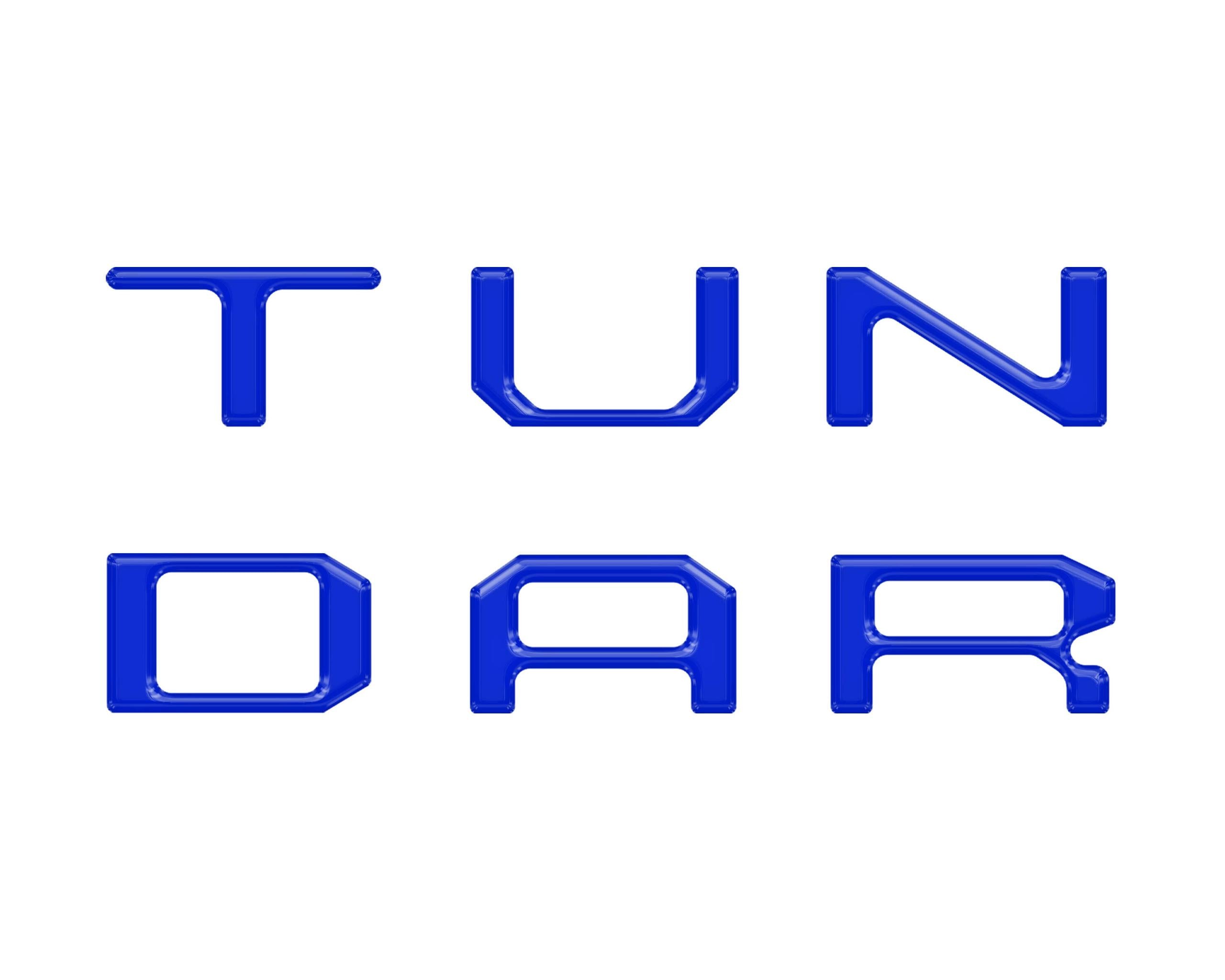 TUFSKINZ Dual Climate Control Radio "TUNDRA" Letter Inserts (2014-2021 Tundra) - TUN017-VODB-G