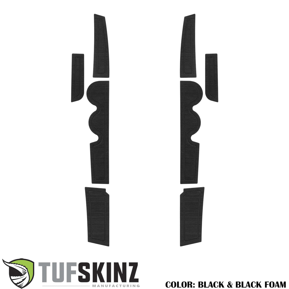 TUFSKINZ Front Door Side Foam (D-Cab + CrewMax) Inserts (2007-2021 Tundra) - TUN020-FBK-X