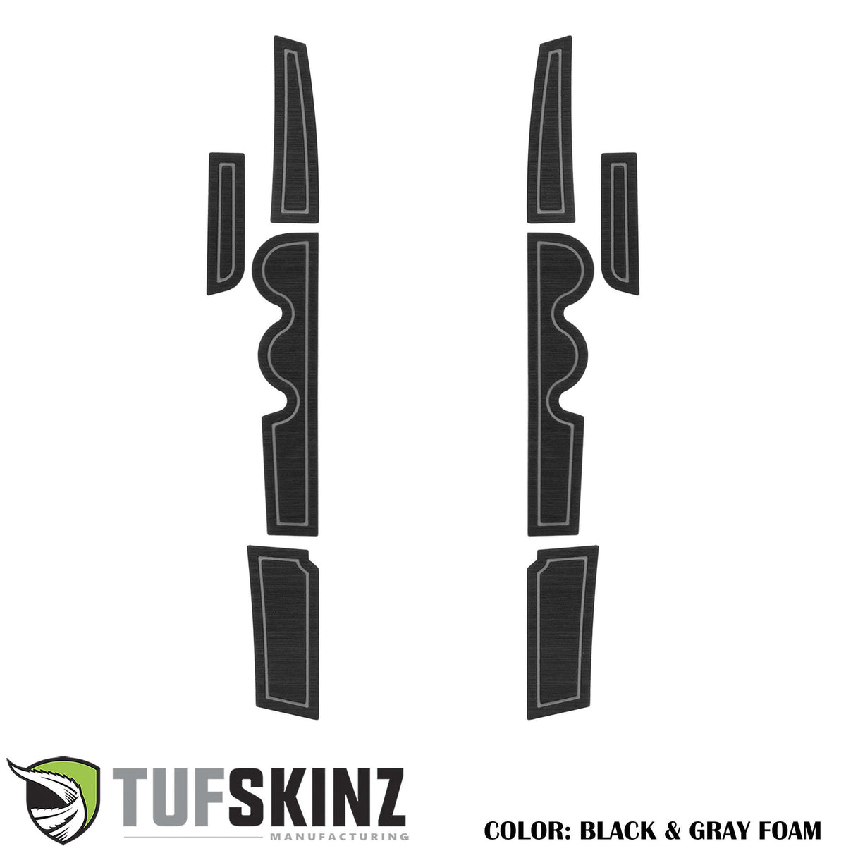 TUFSKINZ Front Door Side Foam (D-Cab + CrewMax) Inserts (2007-2021 Tundra) - TUN020-FGY-X