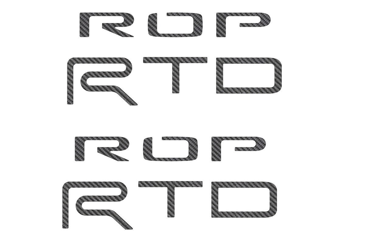 TUFSKINZ TRD PRO Bed Side(PAIR) Letter Inserts (2015-2021 Tundra) - TUN002-RCF-X