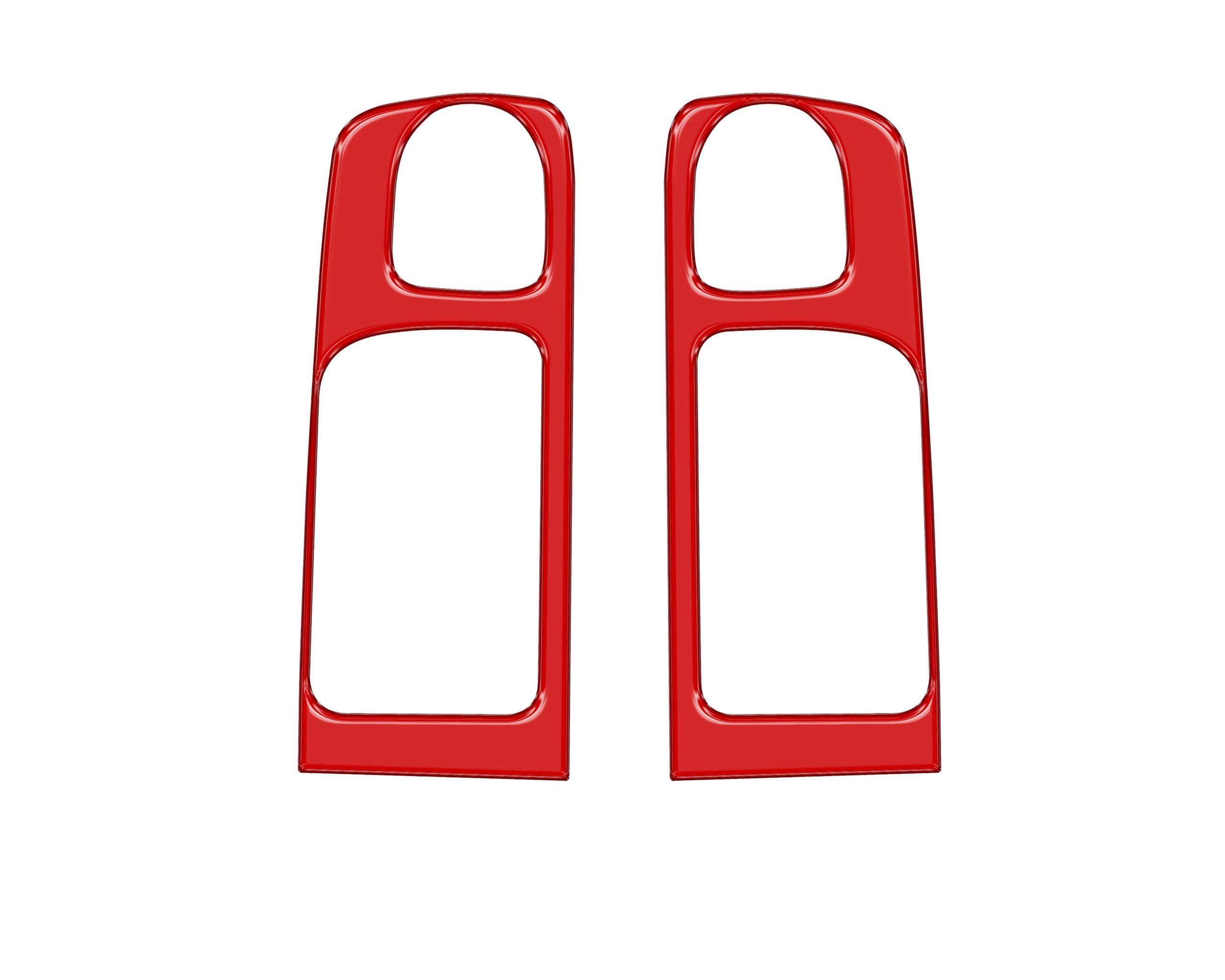 TUFSKINZ Crewmax Rear Door Pull Panel Accent Trim (2014-2021 Tundra) - TUN030-RED-G