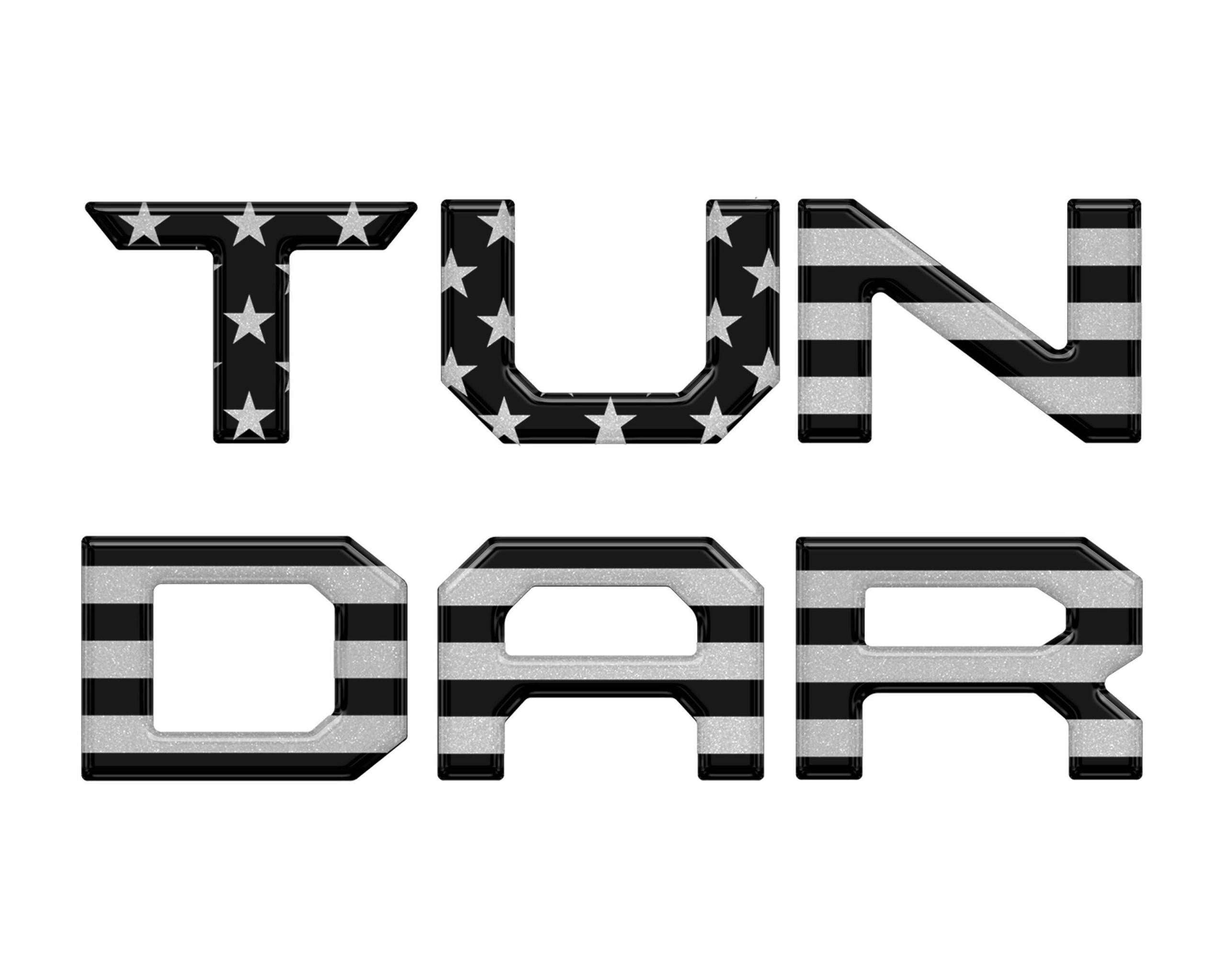 TUFSKINZ Grille Letter Inserts (2022-2024 Tundra) - TUN046-GTO-047-G