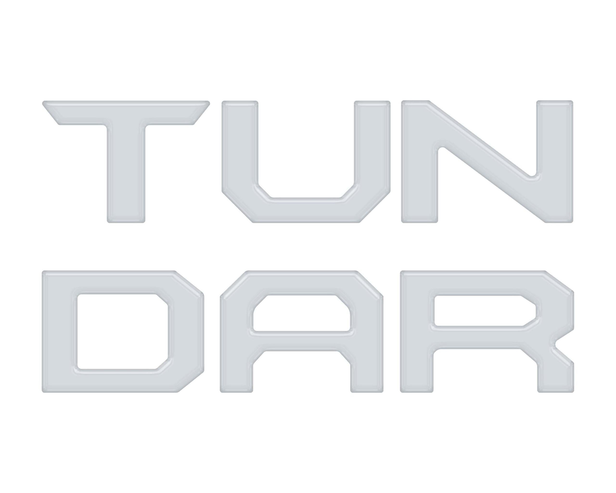 TUFSKINZ Grille Letter Inserts (2022-2024 Tundra) - TUN046-WHT-G