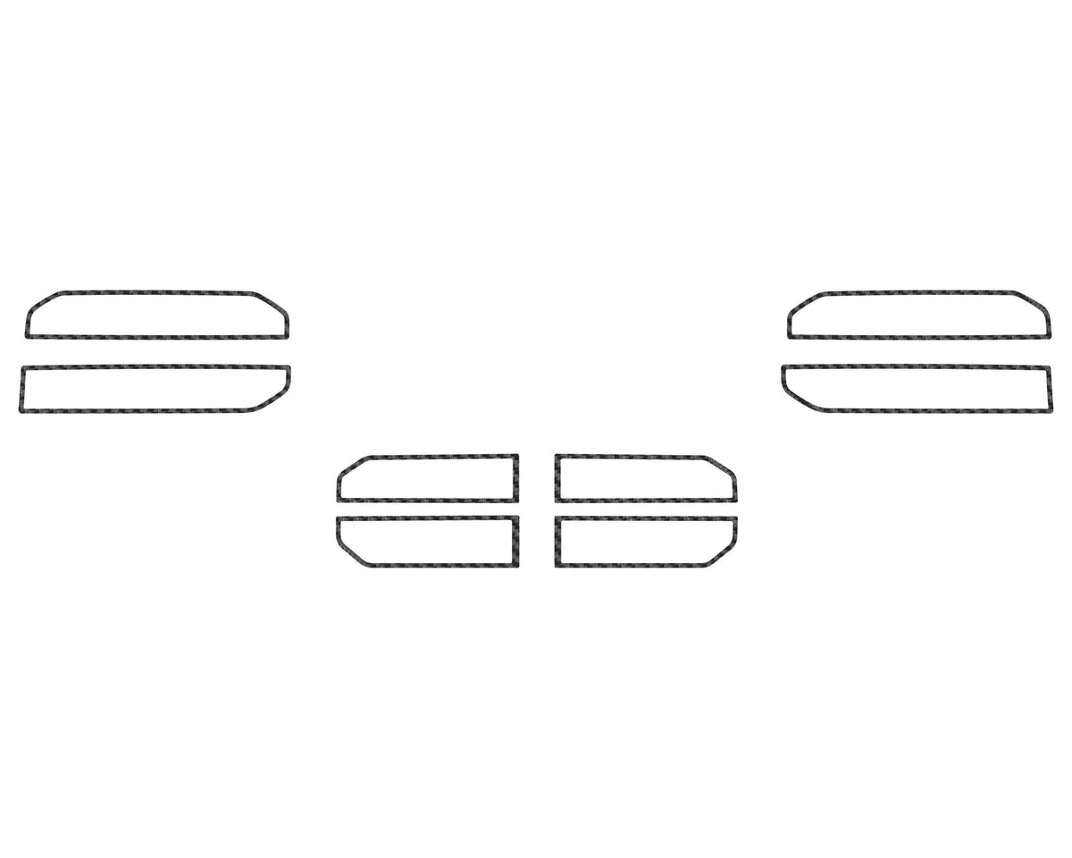 TUFSKINZ A.C. Vent Accent Trim (2023-2024 Sequoia, 2022-2024 Tundra) - TUN056-RCF-X