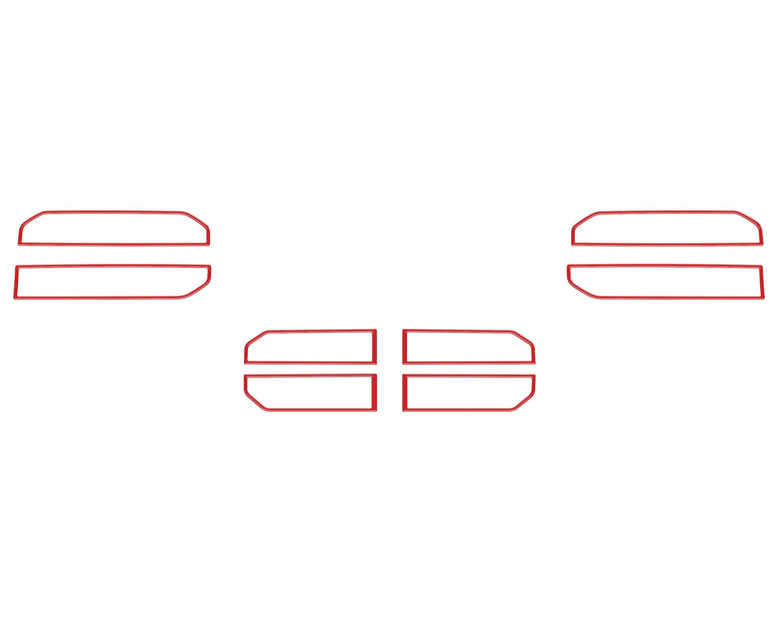 TUFSKINZ A.C. Vent Accent Trim (2023-2024 Sequoia, 2022-2024 Tundra) - TUN056-RED-G