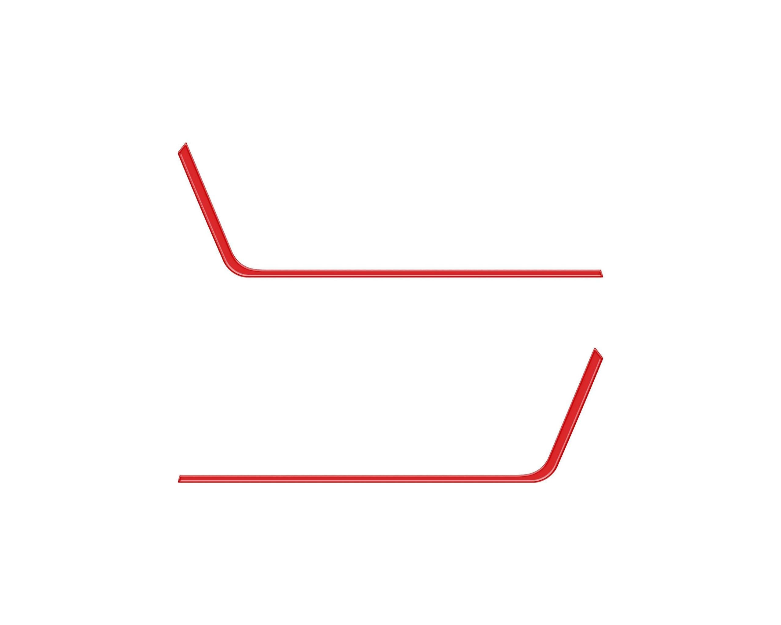 TUFSKINZ Center Console Side Accent Trim (2023-2024 Sequoia, 2022-2024 Tundra) - TUN057-RED-G