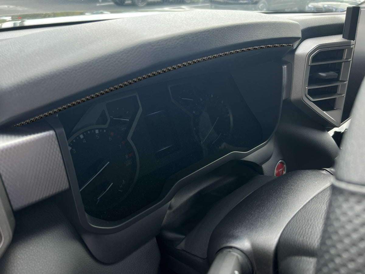 TUFSKINZ Upper Instrument Gauge Cluster Accent Trim (2023-2024 Sequoia, 2024 Tundra) - TUN061-DCF-G