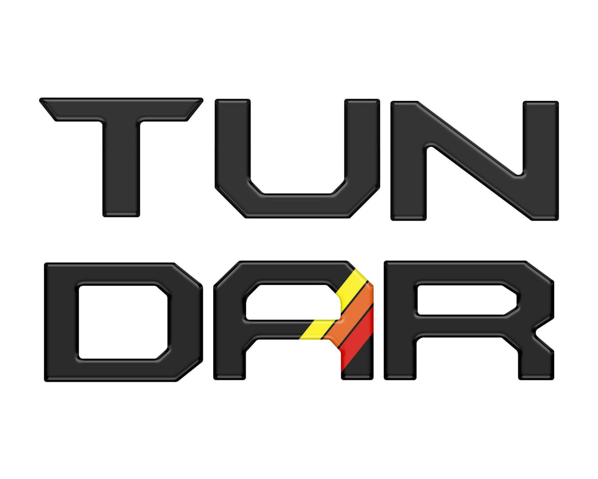 TUFSKINZ Tailgate Letter Inserts (2022-2024 Tundra) - TUN062-BLK-450-M