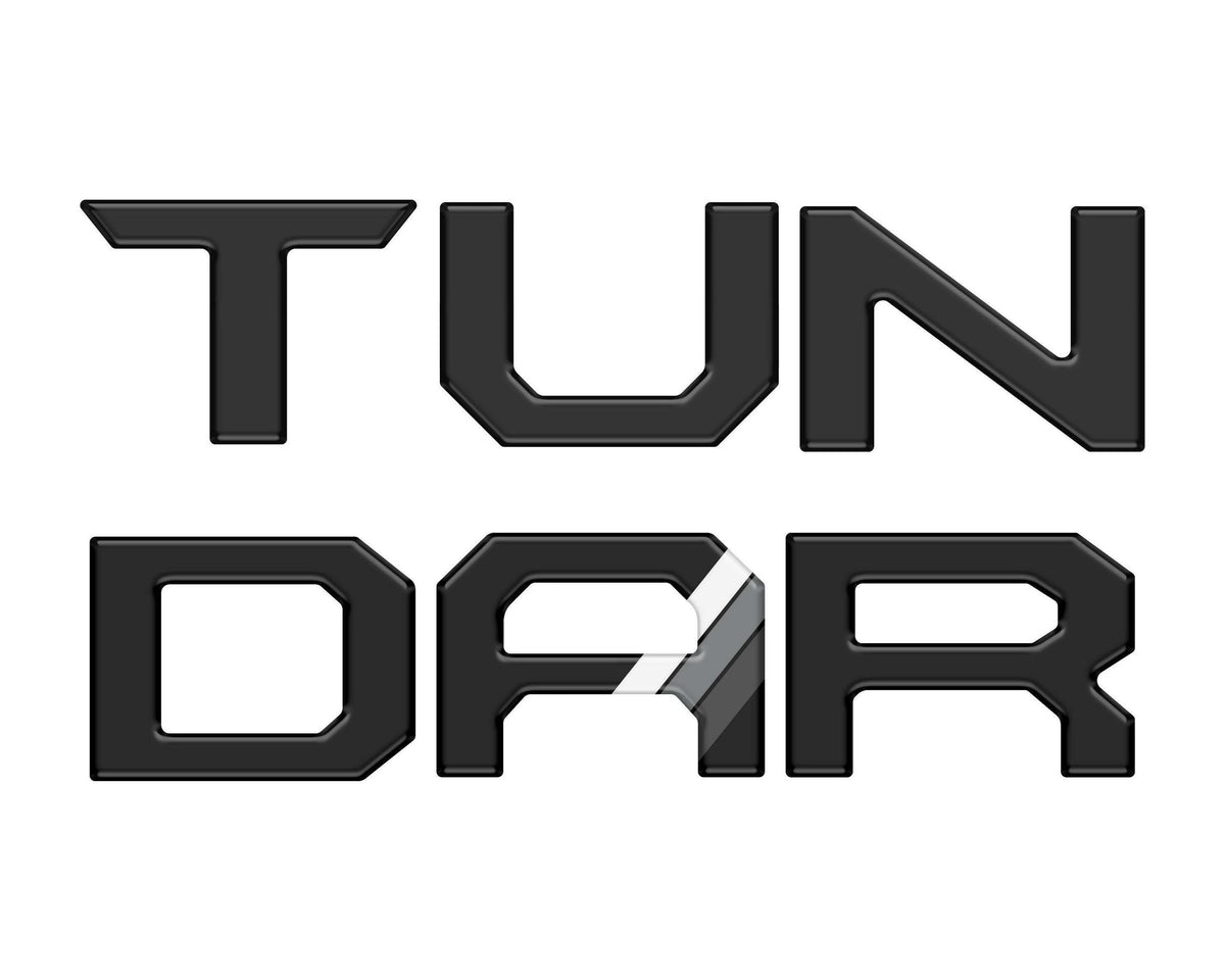 TUFSKINZ Tailgate Letter Inserts (2022-2024 Tundra) - TUN062-BLK-471-M